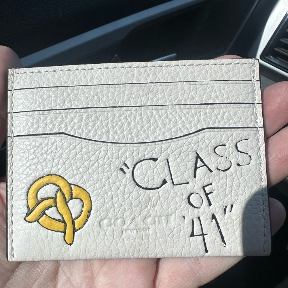 Coach Slim Id Card Case With Sketch Print